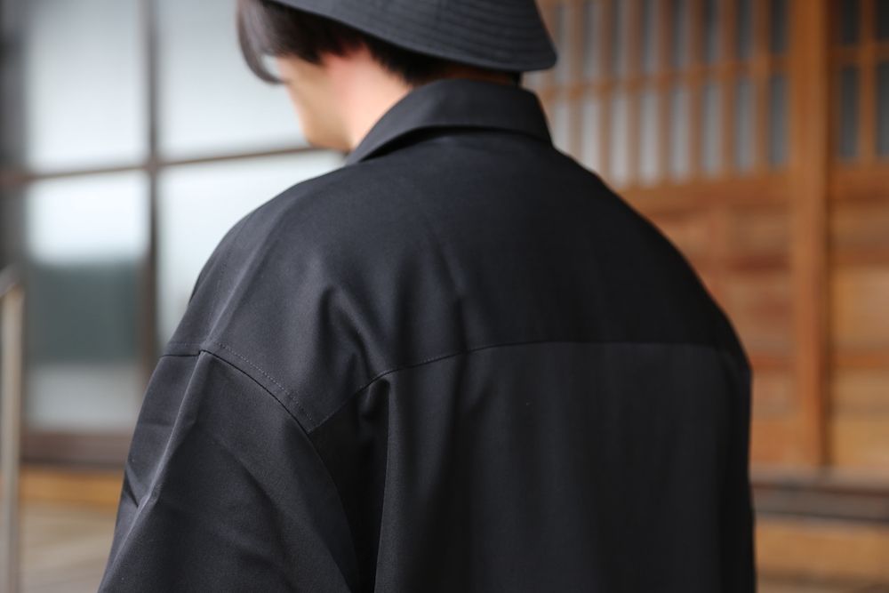 Graphpaper Selvage Wool S/S Oversized Box Shirt(GM212-50260 Graphpaper Selvage Wool S/S Oversized Box Shirt(GM212-50260