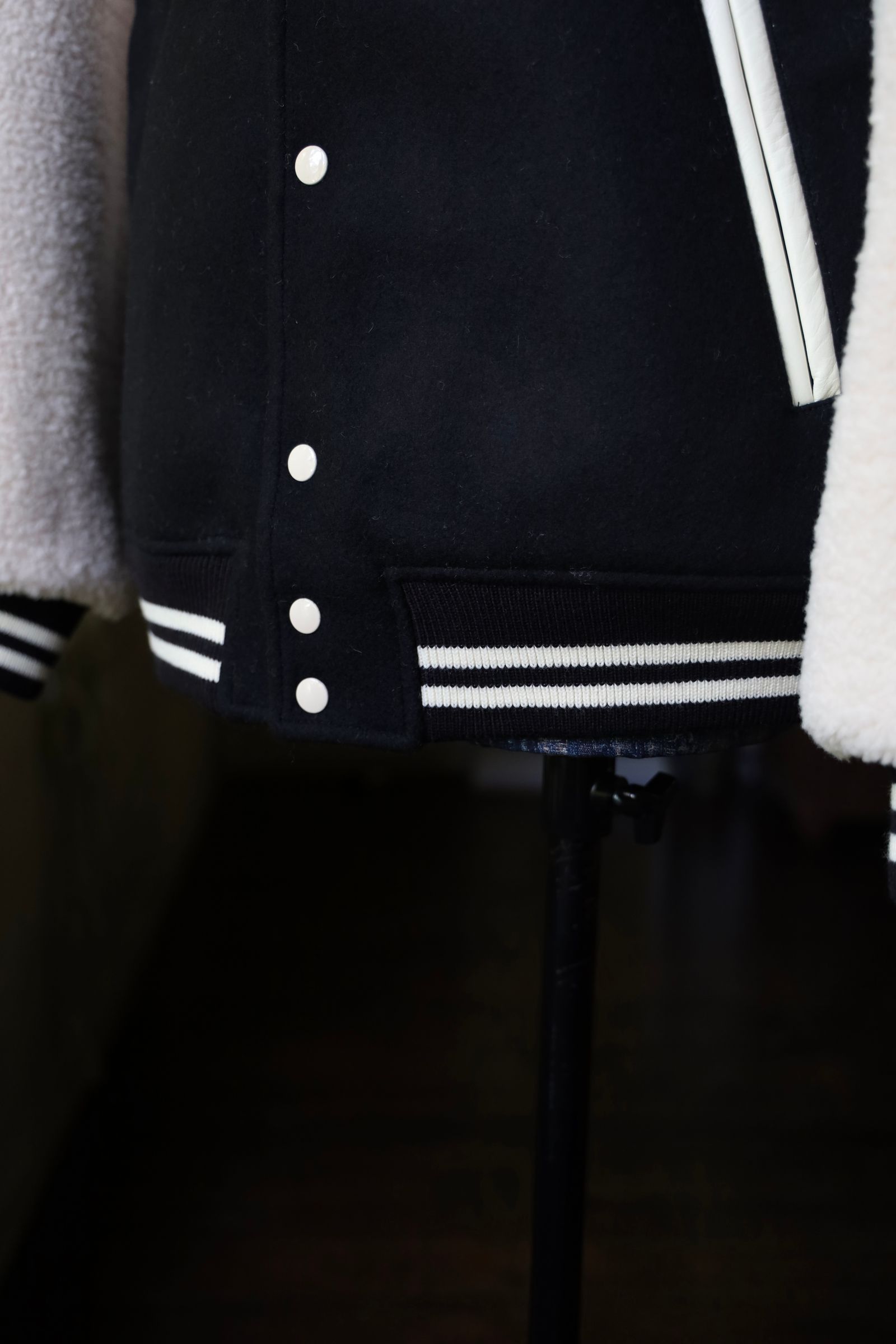 セントマイケル24AW LMA CP_VARSITY JKT(SM-YS1-0000-C08)BLACK