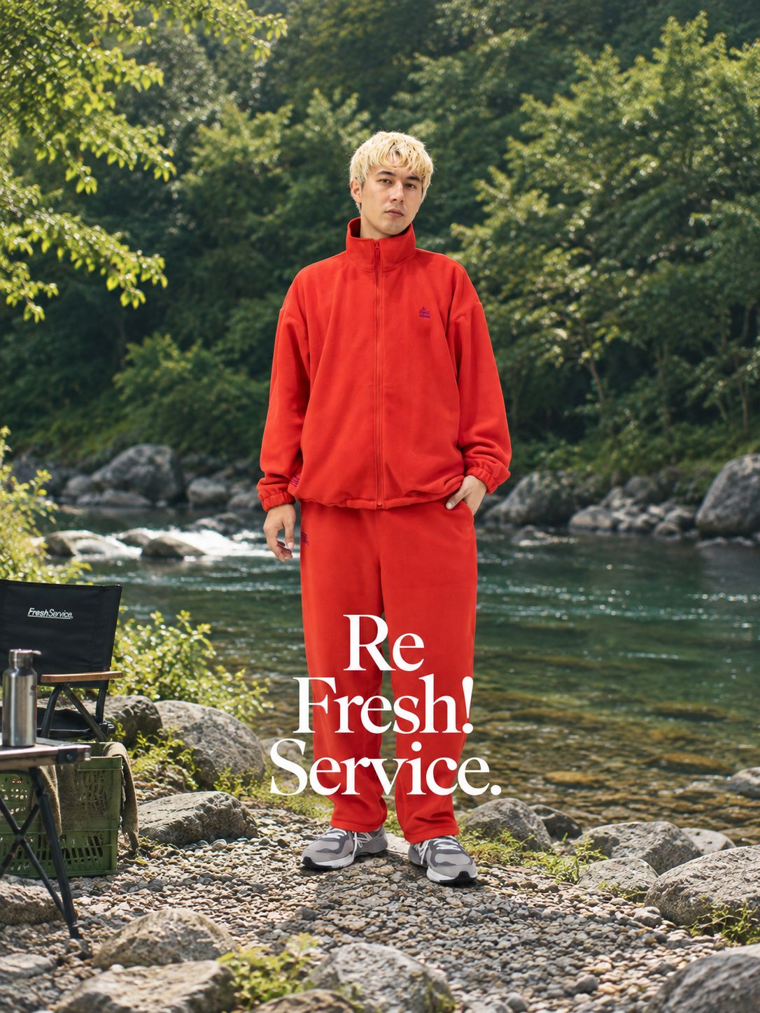 Re!FreshService FLEECE TRACK SUIT (RED)☆9月19日(土)新作発売！