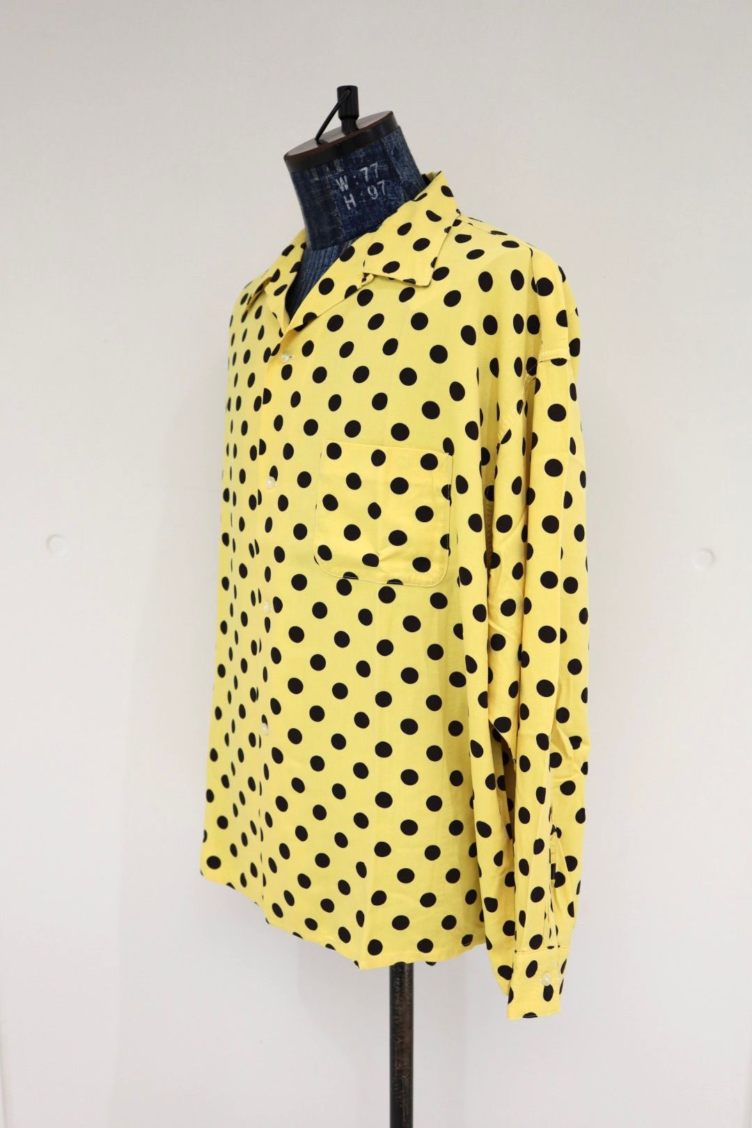 セントマイケル 26SS RAYON SHIRT/DOT(SM-MK8-0000-047)YELLOW