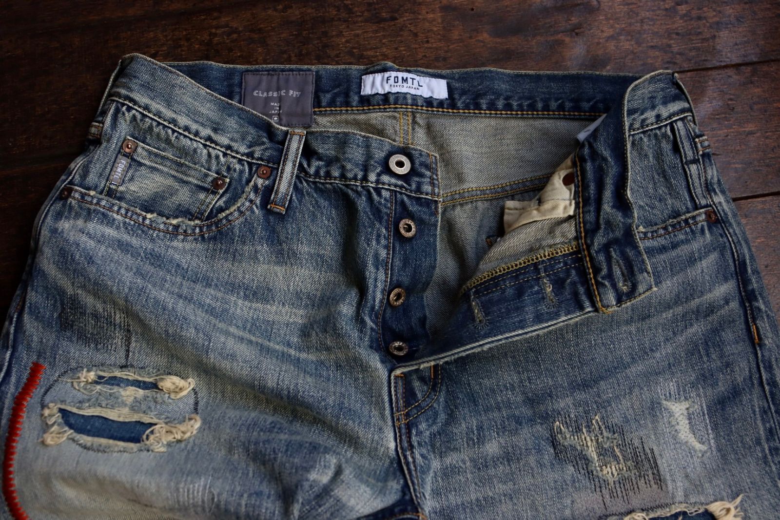 ファンダメンタル デニムCLASSIC STRAIGHT DENIM CS111(FA24MG111)INDIGO