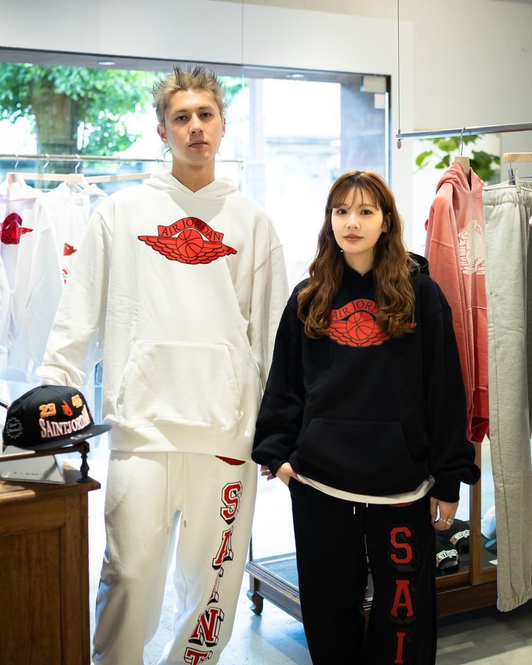 JORDAN BRAND × ©SAINT MXXXXXX (TIME) CAPSULE☆ M J SM FLC HOODIE style.2026.5.22