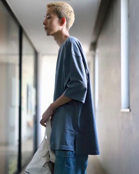 COMME des GARCONS HOMME コムデギャルソンオム 23AW 綿天竺ロゴプリントTシャツスタイル