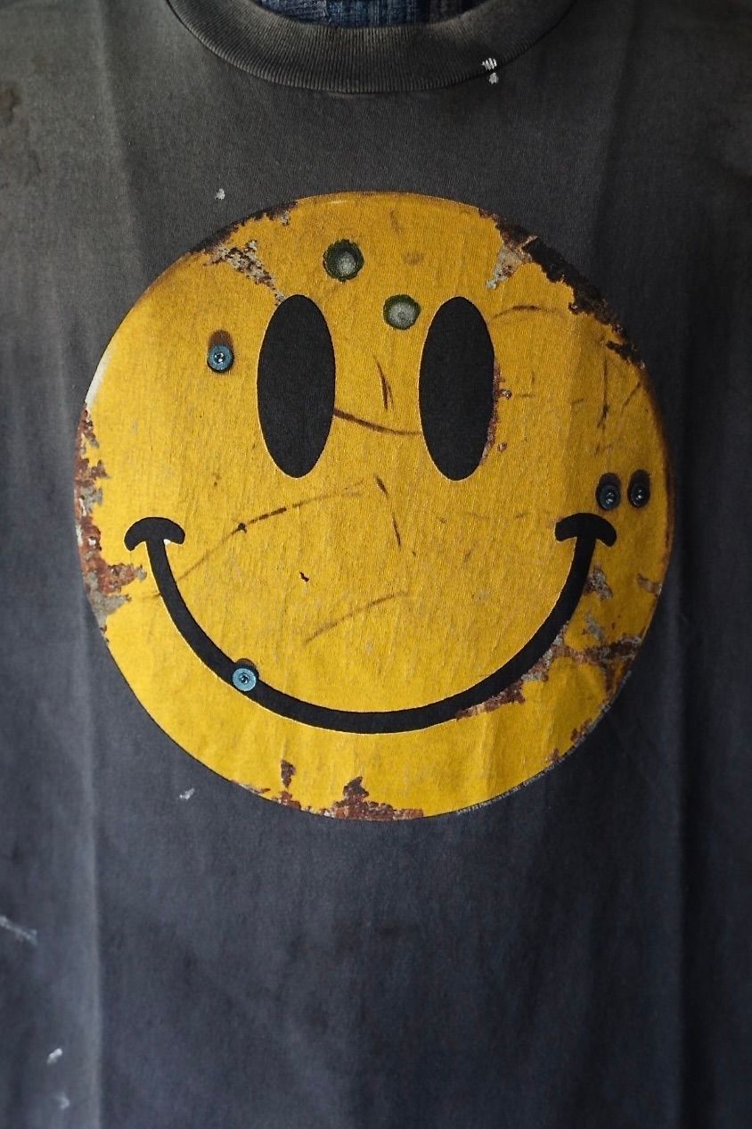 セントマイケル TシャツSMILE KLF_SS TEE(SM-HR1-0000-C01)BLACK