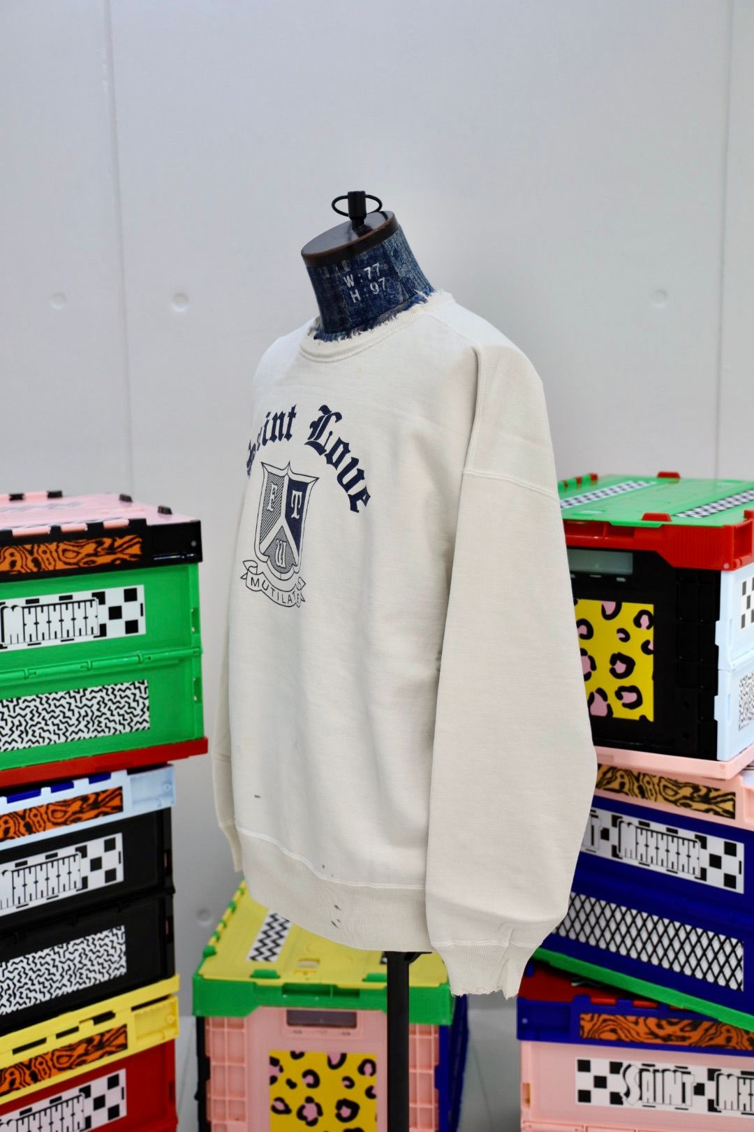 セントマイケル  SAINT LOUE CREW NECK SWET(SM-HR1-0000-047)WHITE★10月11日(土)発売！