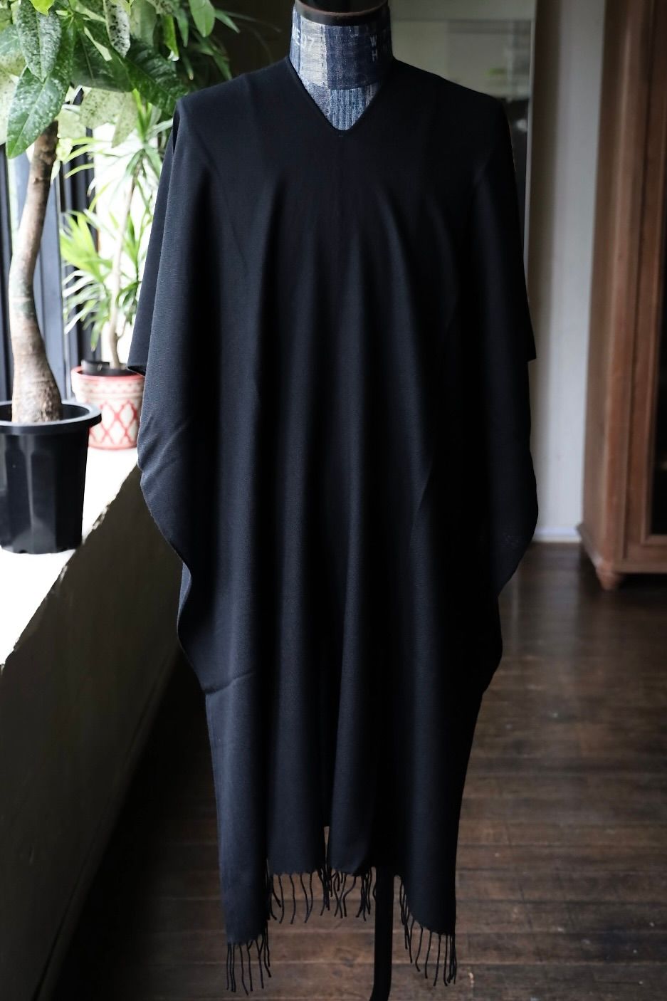 Yohji Yamamoto 25AW ウール糸綾織りマフラー(HL-L01-962)BLACK☆新作発売！