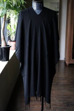 Yohji Yamamoto 25AW ウール糸綾織りマフラー(HL-L01-962)BLACK☆新作発売！