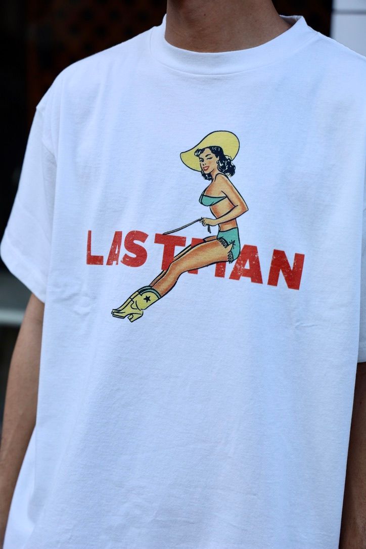 LASTMAN  PRINTED TEE SHIRTS"COW GIRL" スタイル