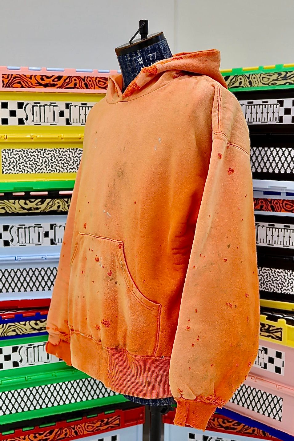 セントマイケル25AWベルベルジンコラボ BB_DBL FACE HOODIE/SAINT(SM-HR1-0000-C57)ORANGE☆11月8日(土)発売！