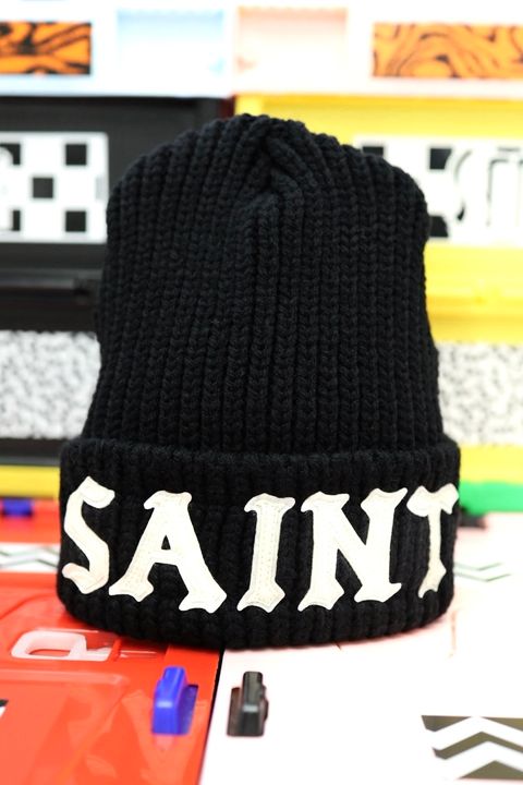 セントマイケル 26AW SAINT KNIT CAP(SM-MK1-0000-078)BLACK☆10月10日(土)発売！