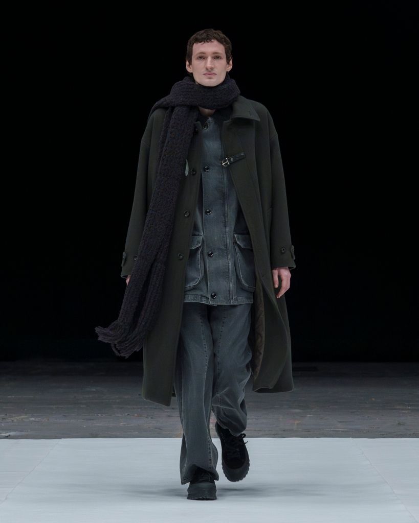 ヨーク 25FW VINTAGED DENIM COVERALL HALF COAT(YK25FW01067C)BLACK☆9月6日(土)発売！