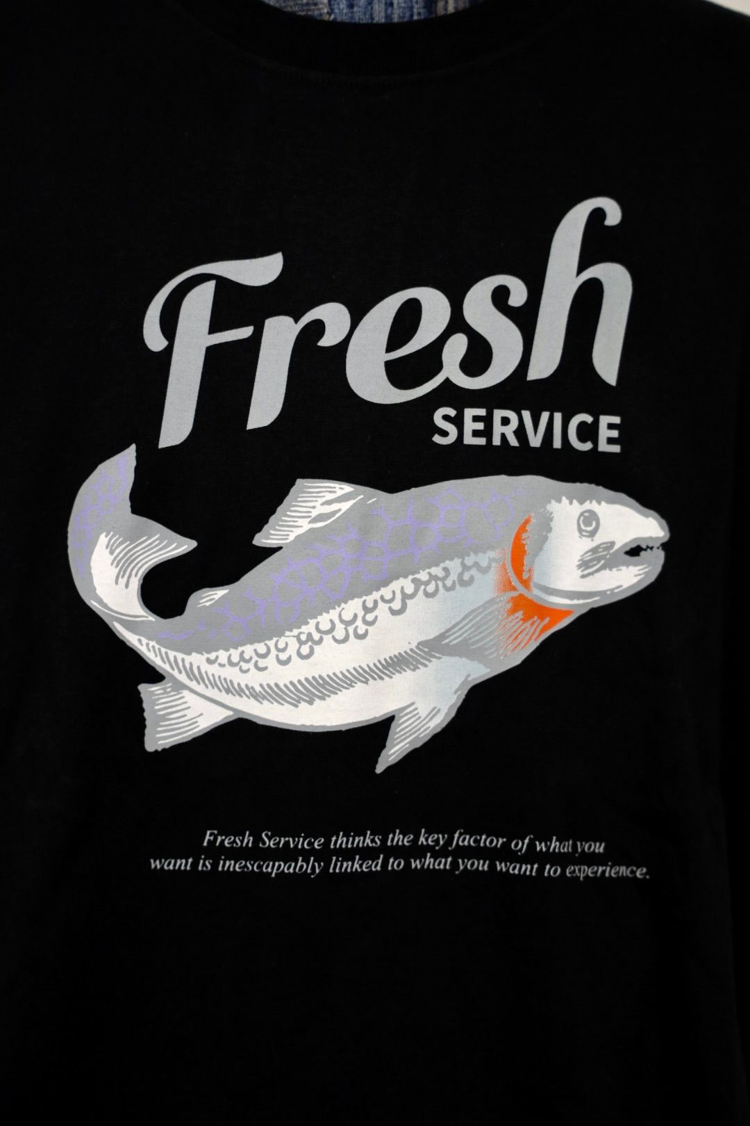 フレッシュサービス CORPORATE PRINTED S/S TEE "FISH"(FSC261-70153)BLACK☆4月18日(土)新作発売！