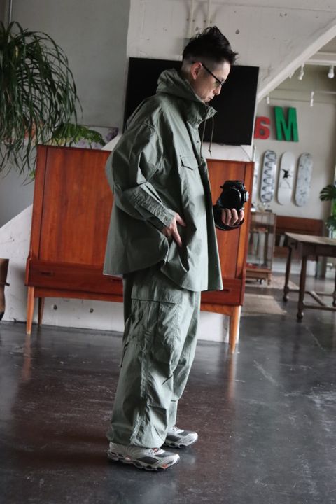 FreshService 22SS DOUBLE TYPEWRITER ANORAK"SAGE"style.2022.3.12.