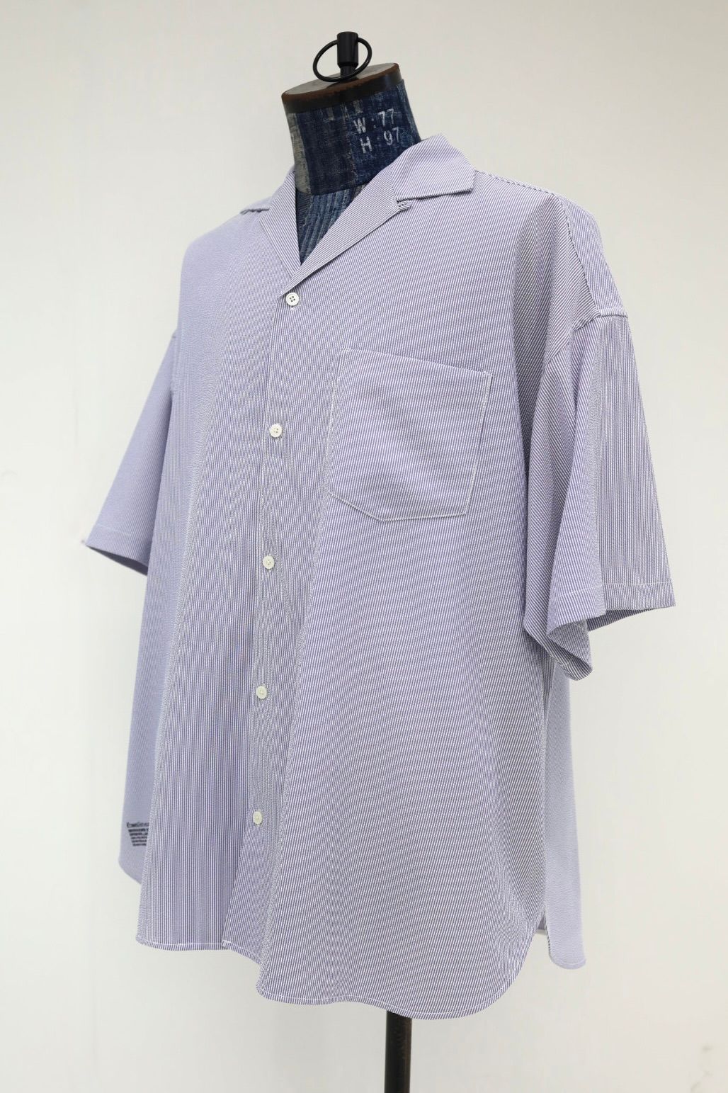 フレッシュサービス 26SS SEERSUCKER STRIPE OPEN COLLAR SHIRT(FSC262-50113)BLUE☆6月13日発売！