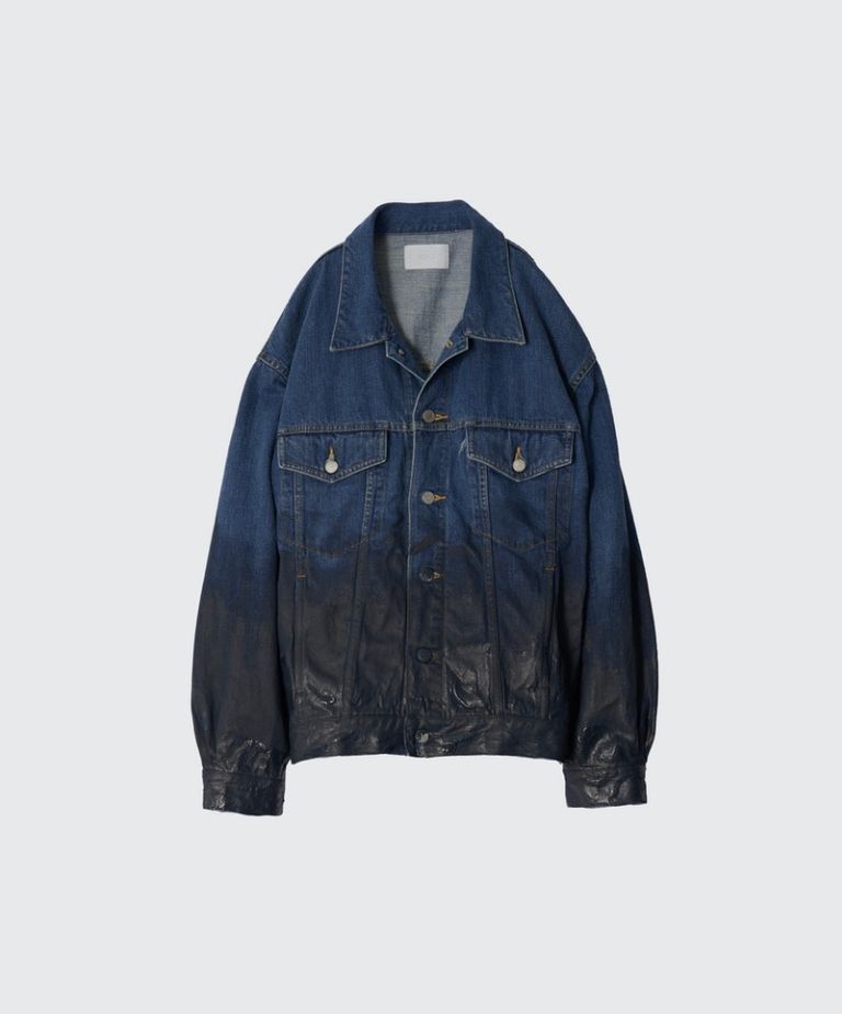YOKE - ヨーク24FW HAND PAINTED DENIM TRUCKER JACKET(YK24FW0785B-B 