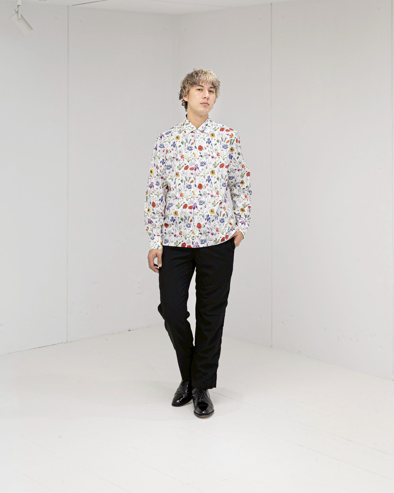 ジュンヤワタナベマン MARIA SANTAGELO 綿花柄シャツ2月6日(金)新作発売！