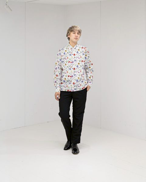 ジュンヤワタナベマン MARIA SANTAGELO 綿花柄シャツ2月6日(金)新作発売！