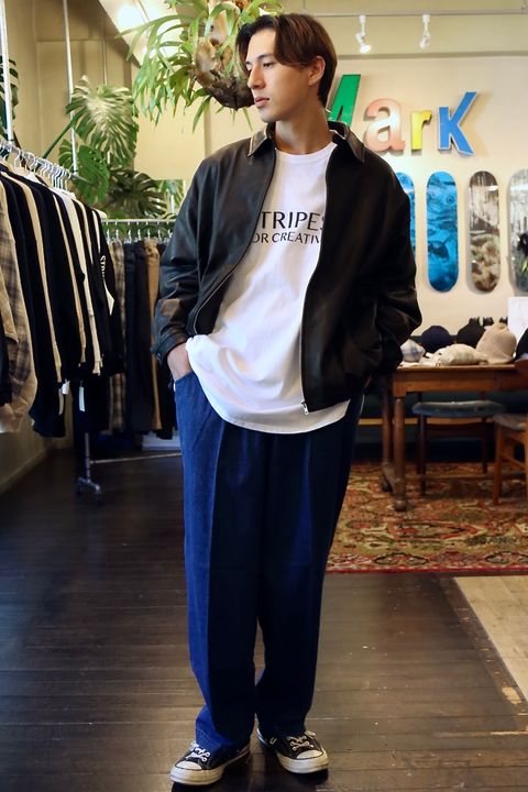 S.F.C 23FW LEATHER BIG JACKETスタイル