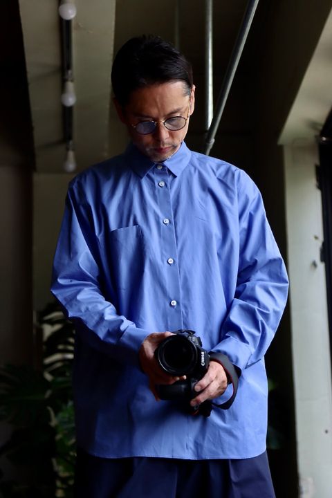 ATON 22FW STANDARD SHIRT"SAX"スタイル.2022.6.18.