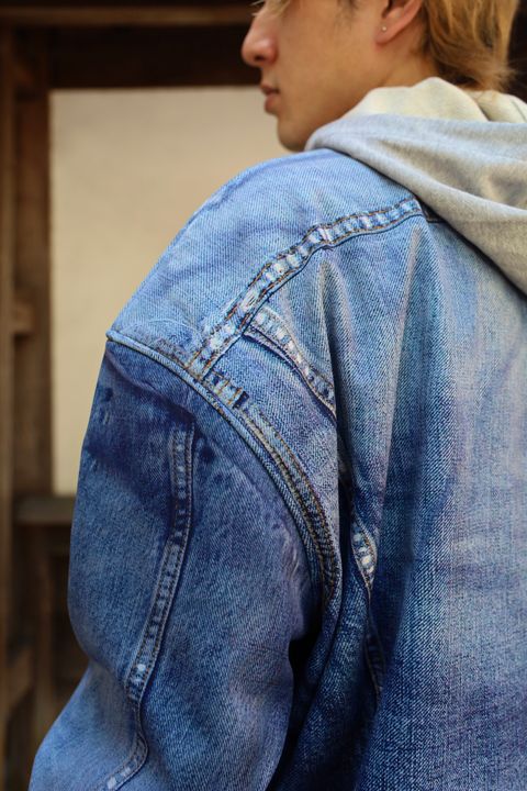 TALKING ABOUT THE ABSTRACTION LAYERED PRINT PARKA スタイル