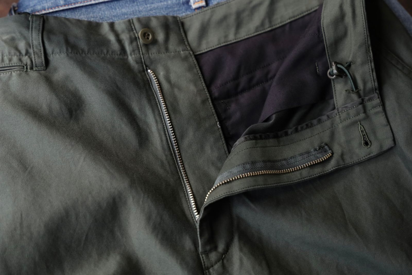 グラフペーパー 25AW Cotton Cupro Back Satin Military Pants(GM253-40345)GREEN☆9月6日(土)発売！