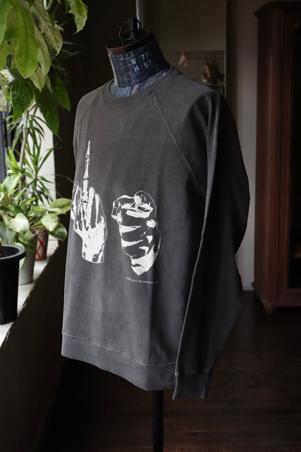 トーキングアバウト ジ アブストラクション 25AW OVER DYE PRINT RAGLAN TEE(2526AW-LS-002)FUCK☆新作発売！