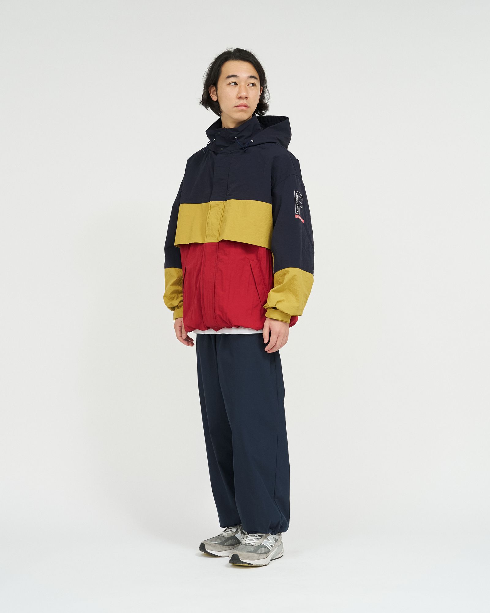 フレッシュサービス NYLON CANVAS SAILING JACKET (FSC261-30254)NAVY x RED★2月14日(土)発売