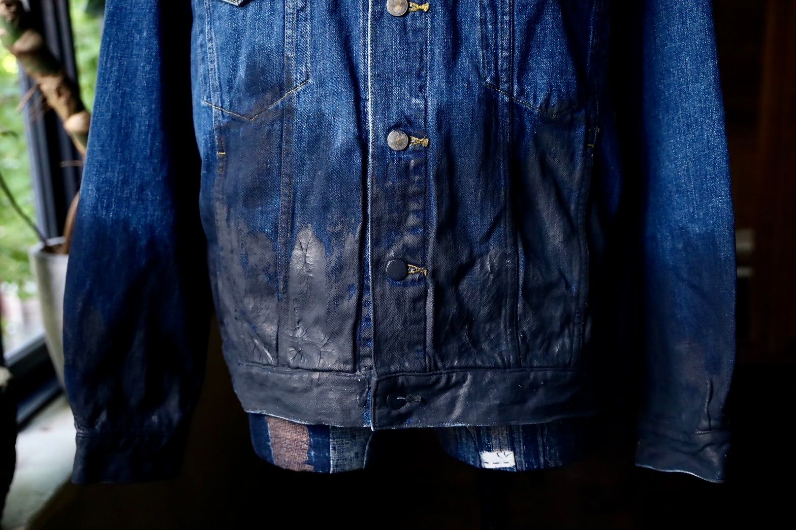 YOKE - ヨーク24FW HAND PAINTED DENIM TRUCKER JACKET