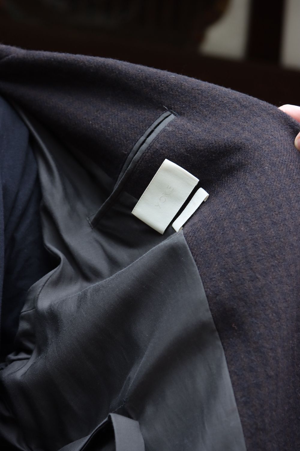 YOKE DOUBLE BREAST OVERCOAT(YK21AW0242C) style.2021.9.13.