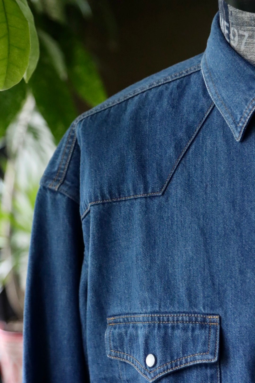 イズネス25AW WESTERN SHIRTS(Enzyme Wash)(1007AWSH01-1)INDIGO