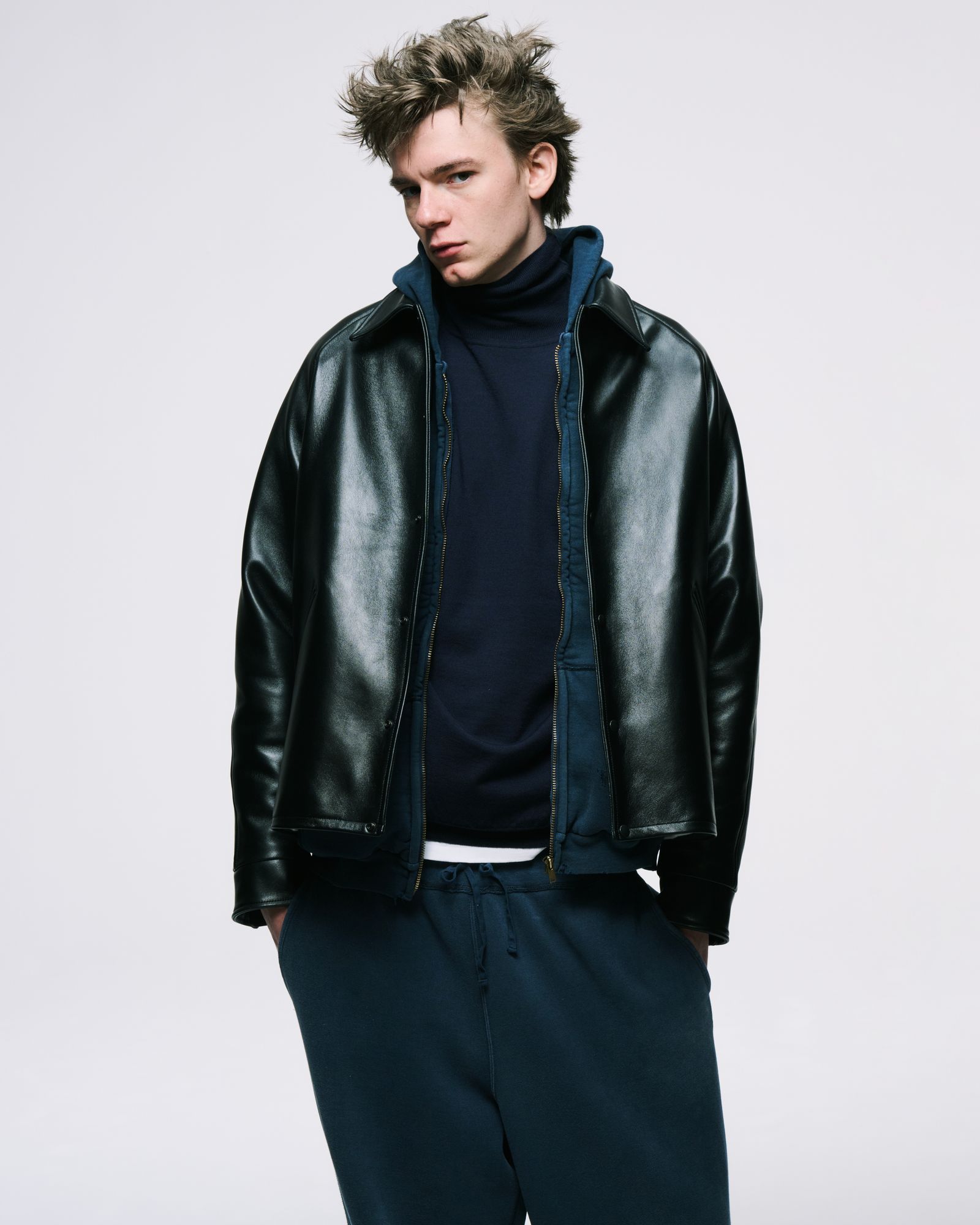 アプレッセ 2025 STYLE2 Leather Coach Jacket(25AAP-01-06)BLACK☆10月11日(土)発売！
