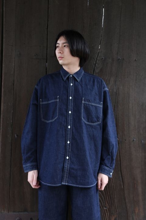 Graphpaper Denime Regular Collar Shirt style.2021.3.13.
