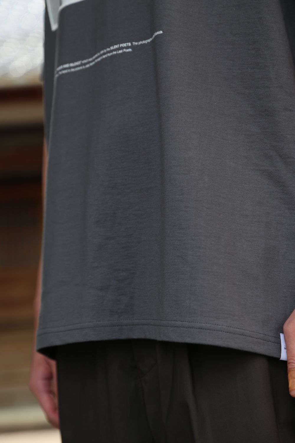Graphpaper POET MEETS DUBWISE for Graphpaper Oversized Tee “WORDS AND SILENCE” style.2021.4.17.