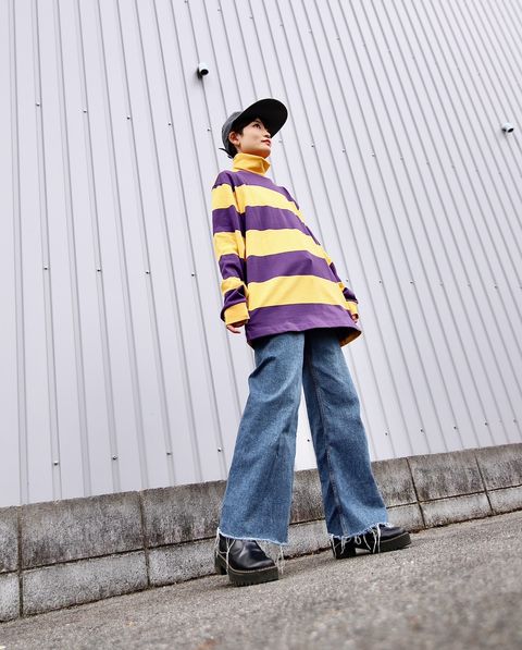 TapWater 新作Wide Border Turtle L/S Tee style.2023.10.18