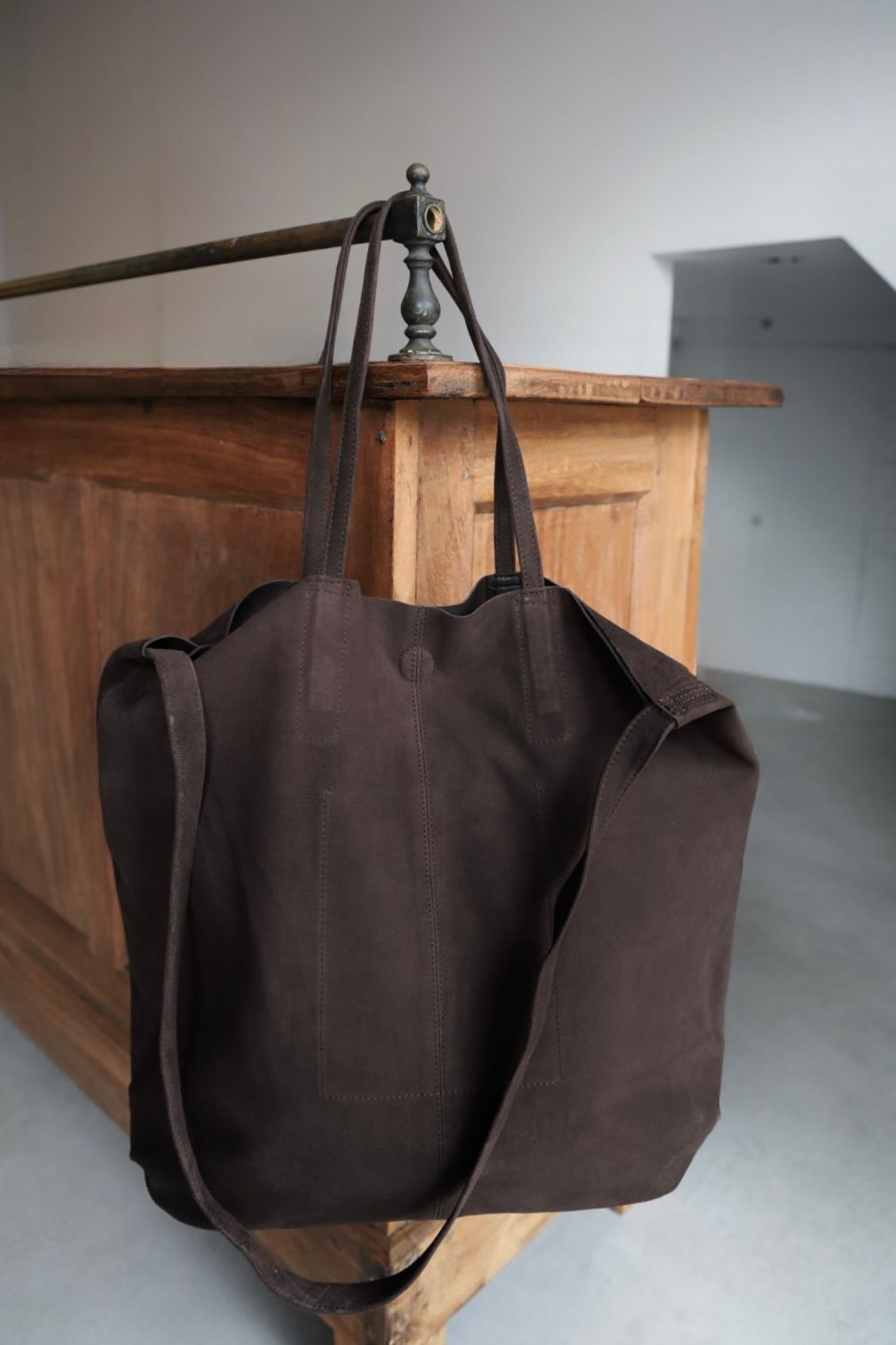 Morphee / モルフェトートバッグ 3WAY LARGE TOTE(L SIZE)SUEDE [DARK CHOCO]☆新作発売！