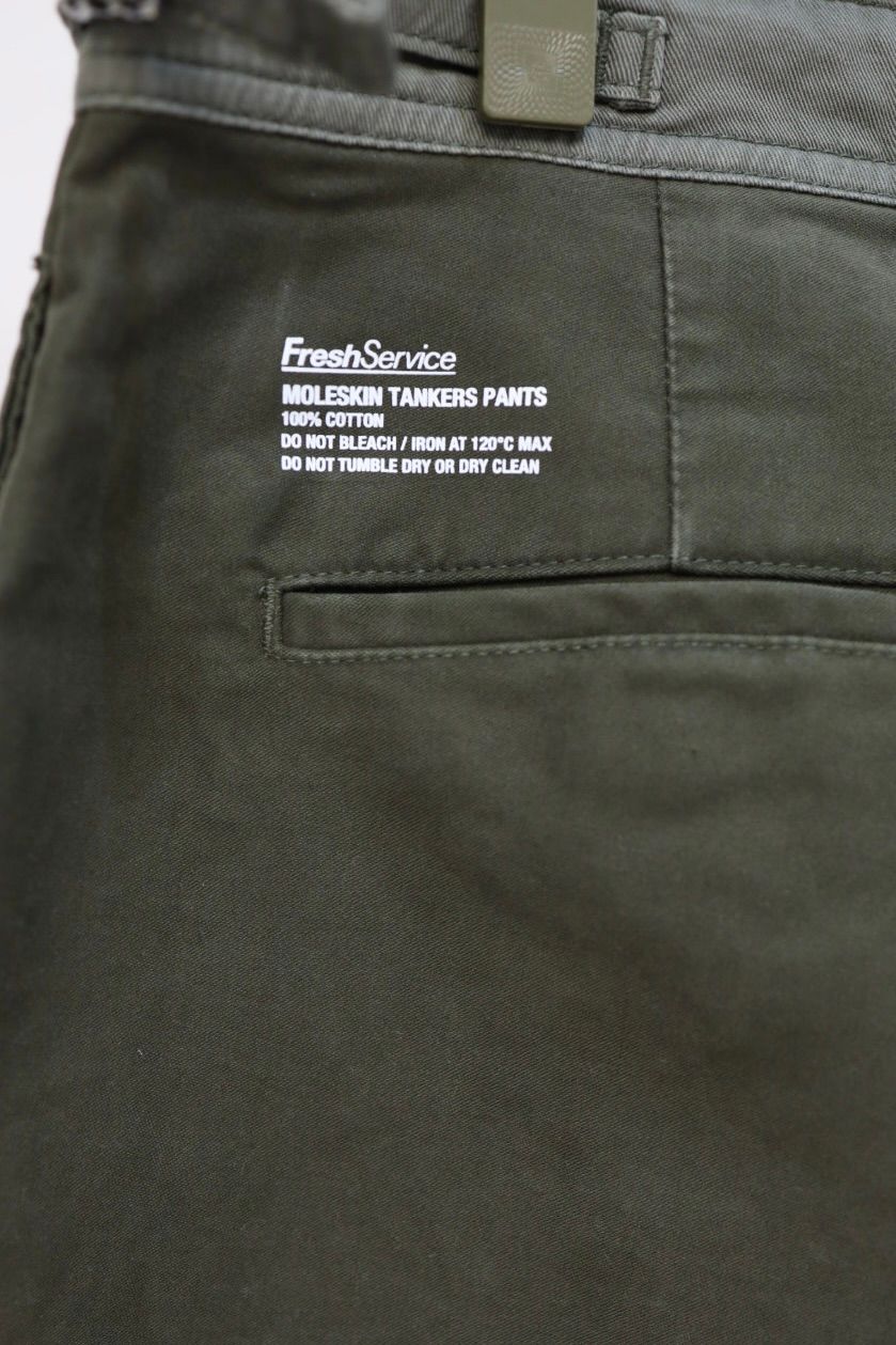 フレッシュサービス MOLESKIN TANKERS PANTS(FSC261-40217)DEEP GREEN★2月21日(土)発売
