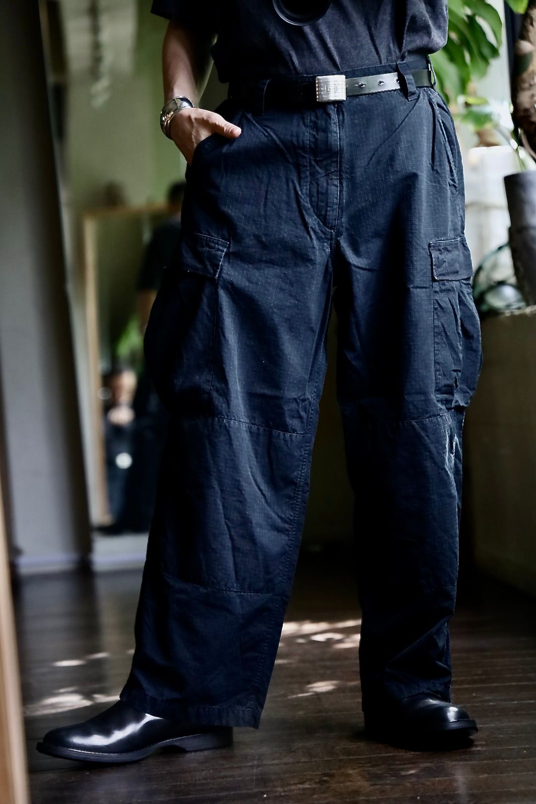 A.PRESSE Silk Ripstop US Coast Guard ODU Trousersスタイル2024.7.13.