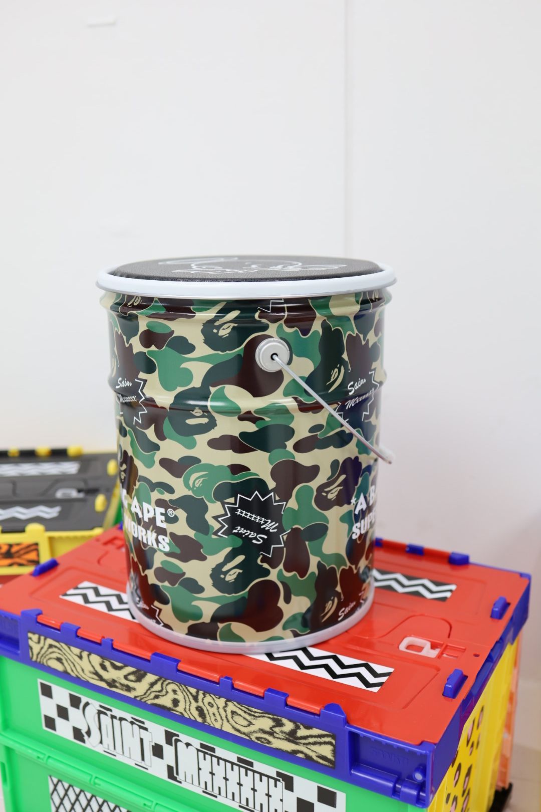 セントマイケル 26SS BAPE_CAN STOOL(SM-MK8-0000-C61)CAMO☆2月7日(土)発売！