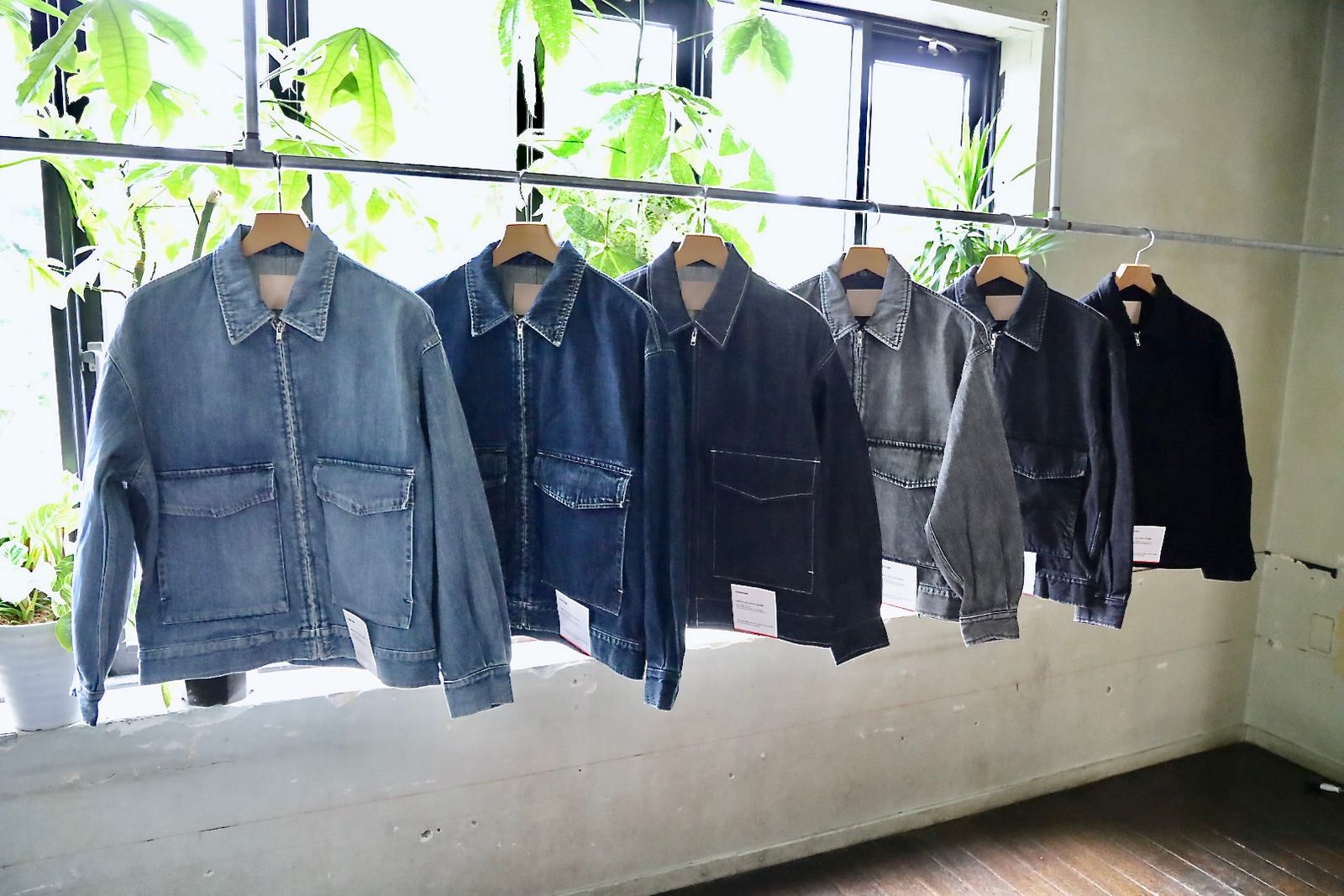 グラフペーパー Selvage Denim Zip Jacket(GU253-20056LB) INDIGO_LIGHT FADE