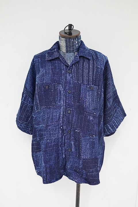 ファンダメンタル 26SS BORO S/S SHIRT RINSE(FA26SH27R)INDIGO☆新作発売！