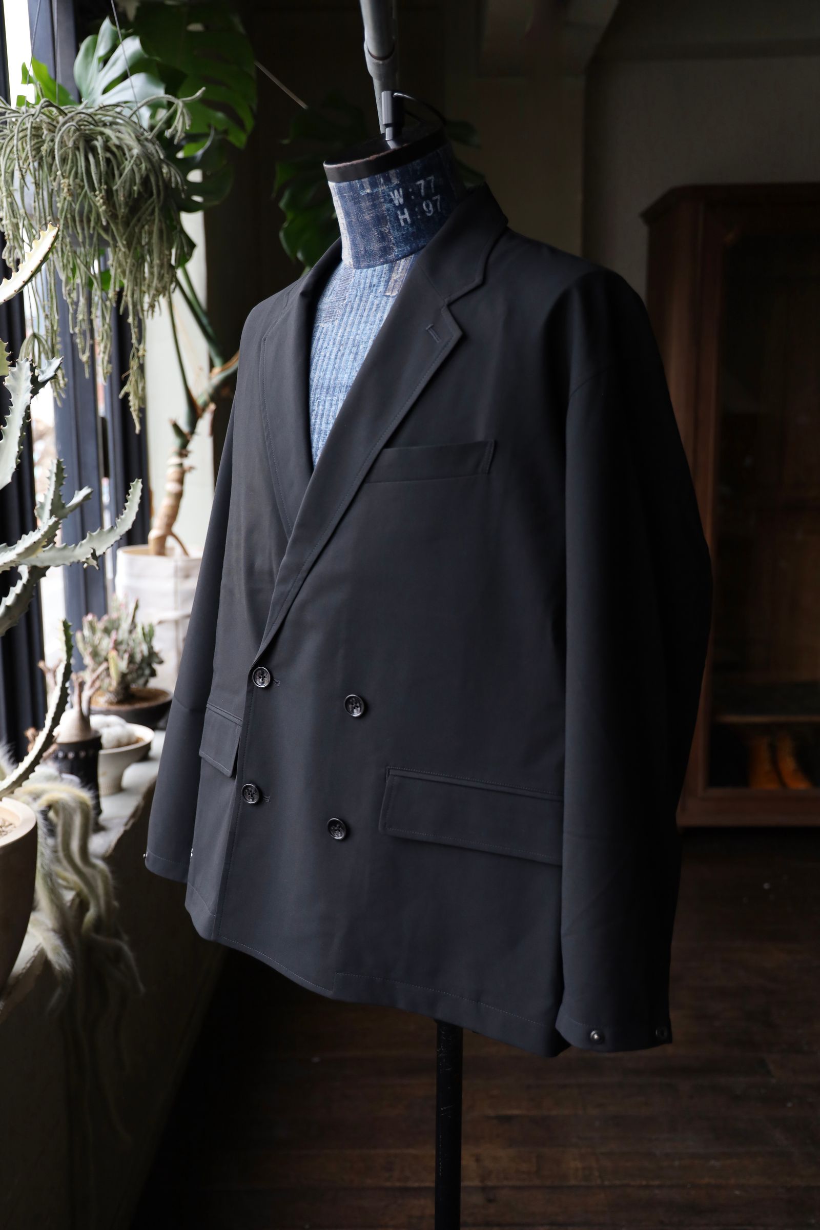 フレッシュサービス WOOLY CLOTH DOUBLE JACKET(FSC251-20106)BLACK