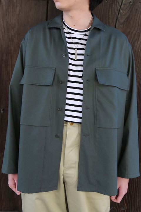 Graphpaper Wooly Cotton Military Jacket(GM211-30051) style.2021.2.21.