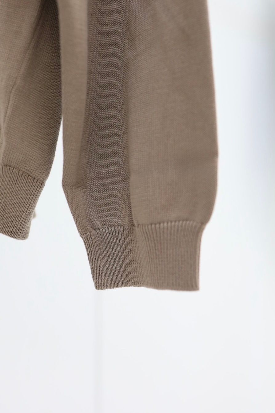 グラフペーパー26SS Suvin High Gauge Knit Oversized L/S Shirts (GU261-80263C)TAUPE☆1月17日(土)発売！