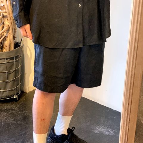 Graphpaper Linen L/S Oversized Band Collar Shirt style.2022.5.17