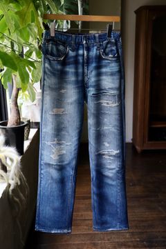 トーキングアバウト ジ アブストラクション 25AW DENIM PRINT STARIGHT PT(2526AW-PT-001)BLUE☆新作発売！