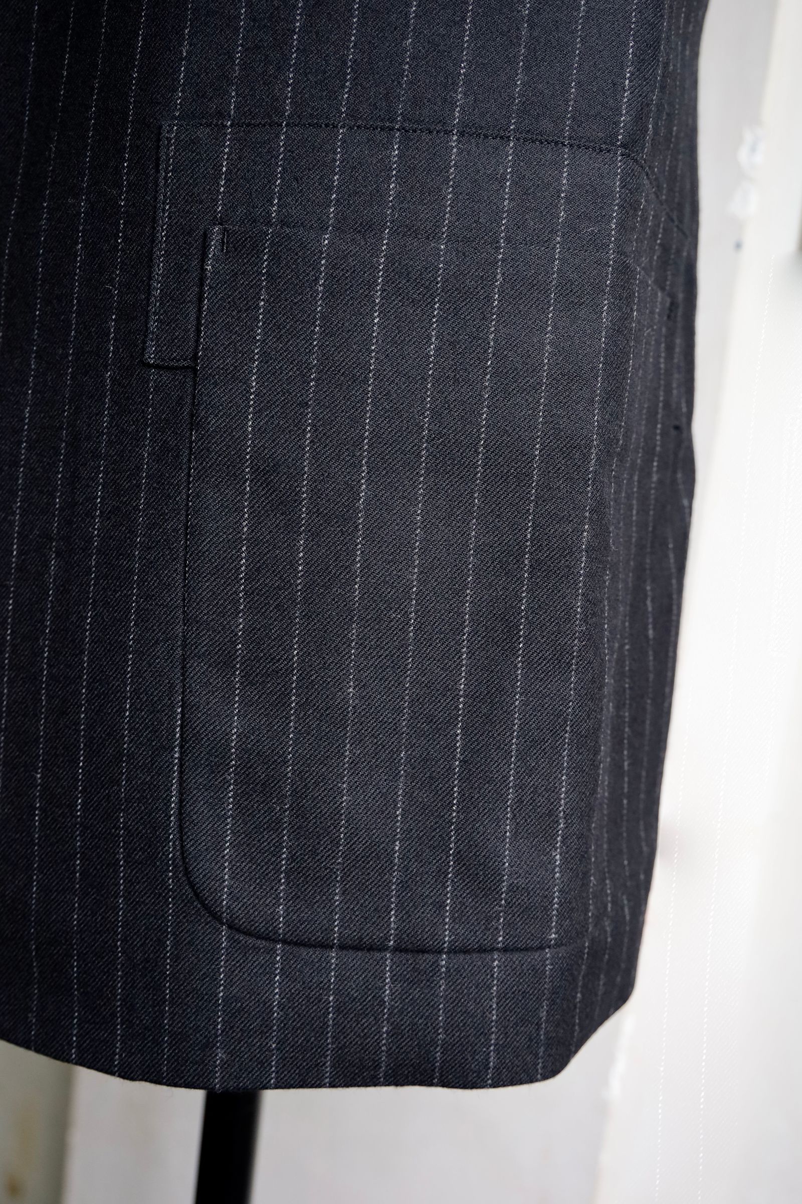 ワイズフォーメンY's for men 25AW STRIPED SERGE PAINTER  JACKET (ML-J05-107)BLACK☆新作発売！