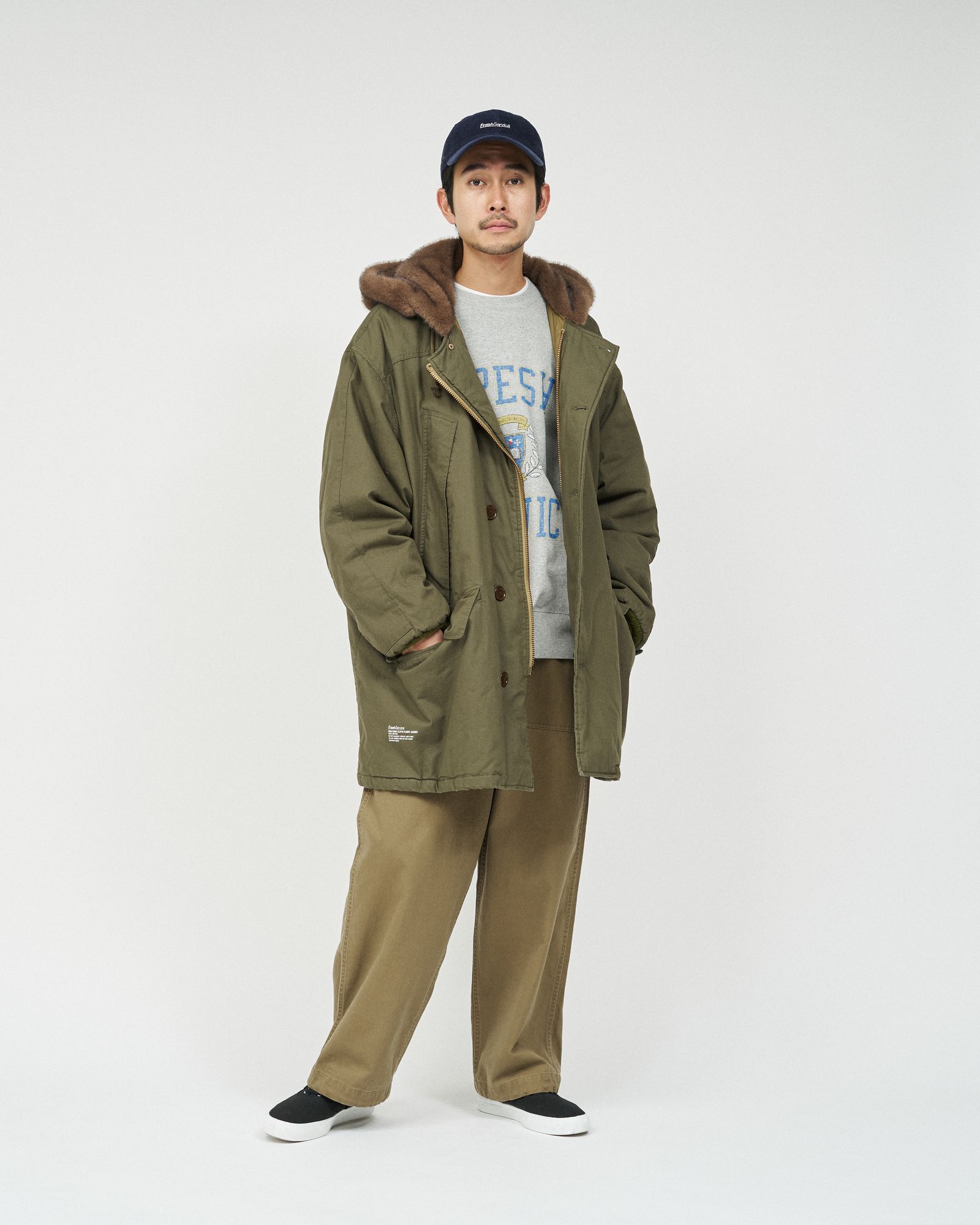 フレッシュサービス WEATHER CLOTH FLIGHT JACKET (FSC253-10139)OLIVE★10月11日(土)発売！