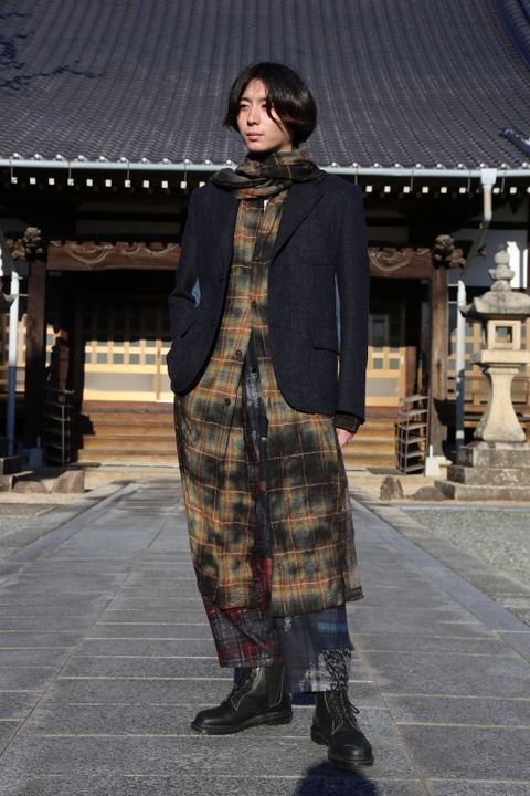 JUNYA WATANABE COMME des GARCONS MAN ウールカシミヤツイード×綿デニム×綿ウィップコード(WF-J022-051) style.2020.10.25.
