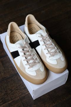 グラフペーパー25AW REPRODUCTION OF FOUND For GP GERMAN MILITARY TRAINER(GU253-90590) WHITE×BLACK