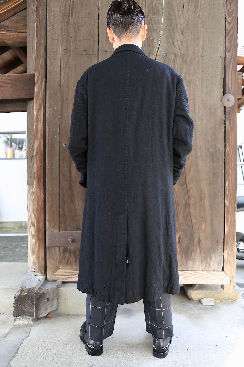 COMME des GARCONS HOMME ウールサージ縮絨コートスタイル.2020.11.1